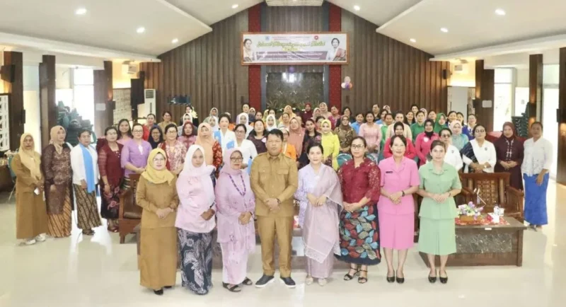 GOW Kabupaten Kepulauan Mentawai menyelenggarakan peringatan Hari Kartini ke-147 secara khidmat. (Foto: Prokopim Mentawai)