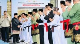 Presiden RI, Prabowo Subianto menyatakan tidak akan melanjutkan jabatannya sebagai Ketua Umum PB IPSI pada Musyawarah Nasional XVI IPSI Masa Bakti 2026–2030. (Foto: BPMI Setpres)