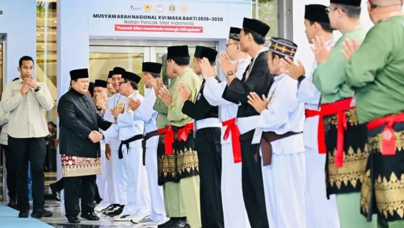 Presiden RI, Prabowo Subianto menyatakan tidak akan melanjutkan jabatannya sebagai Ketua Umum PB IPSI pada Musyawarah Nasional XVI IPSI Masa Bakti 2026–2030. (Foto: BPMI Setpres)