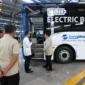 Presiden Prabowo Subianto saat meresmikan fasilitas perakitan kendaraan komersial listrik PT VKTR Sakti Industries di Kabupaten Magelang, Kamis (9/4/2026). (Foto: BPMI Setpres)