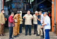 Presiden Prabowo meninjau TPST BLE di Kabupaten Banyumas, Jawa Tengah, Selasa (28/4/2026). (Foto: BPMI/Setpres)
