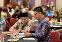 Wakil Wali Kota Padang, Maigus Nasir didampingi Kepala Dishub Padang Ances Kurniawan menghadiri Rakor Kemenhub 2026 di Redtop Hotel & Convention Center, Jakarta Pusat pada Selasa-Rabu (7-8/4/2026). (Foto: Prokopim Padang)