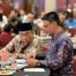 Wakil Wali Kota Padang, Maigus Nasir didampingi Kepala Dishub Padang Ances Kurniawan menghadiri Rakor Kemenhub 2026 di Redtop Hotel & Convention Center, Jakarta Pusat pada Selasa-Rabu (7-8/4/2026). (Foto: Prokopim Padang)
