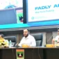 Wali Kota Padang, Fadly Amran menjadi narasumber dalam Sosialisasi dan Rakor Penguatan Smart City di Aula Kantor Gubernur Sumbar, Rabu (29/4/2026). (Foto: Prokopim Padang)