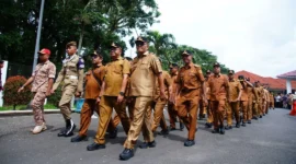 Sebanyak 75 Wali Nagari di tanah Datar mengikuti retreat di Kampus IPDN Sumbar, Minggu (5/4/2026). (Foto: Prokopim Tanah Datar)
