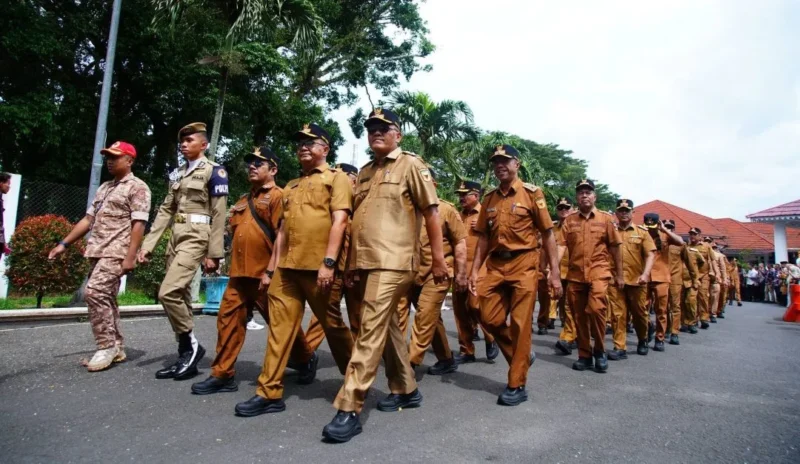 Sebanyak 75 Wali Nagari di tanah Datar mengikuti retreat di Kampus IPDN Sumbar, Minggu (5/4/2026). (Foto: Prokopim Tanah Datar)