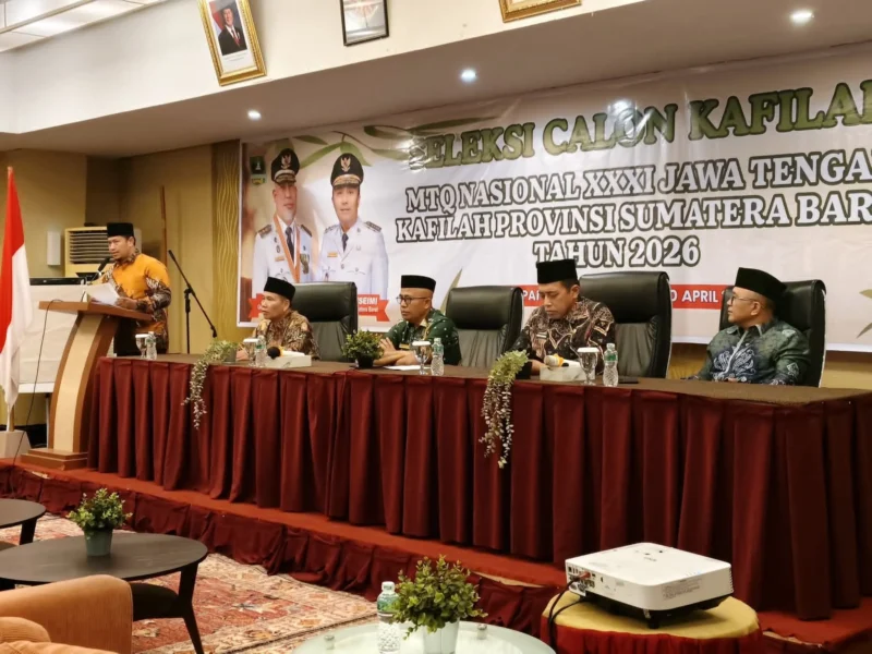 Seleksi Kafilah Sumbar Tuntas, 57 Peserta Siap Berlaga di MTQ Nasional XXXI Semarang, Kamis (30/4/2026). (Foto: ADPSB)