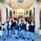 Siswa-siswi SMK Negeri 19 Jakarta saat berada di Istana Kepresidenan Jakarta, Selasa (7/4/2026). (Foto: BPMI Setpres)