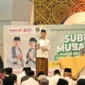 Gubernur Sumbar Mahyeldi Ansharullah saat Subuh Mubarokah bersama ASN Pemprov Sumbar di Masjid Raya Syekh Ahmad Khatib Al-Minangkabawi, Minggu (5/4/2026). (Foto: ADPSB)