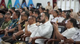 Wali Kota Padang, Fadly Amran menghadiri Musrenbang RKPD Provinsi Sumbar Tahun 2027 di Auditorium Istana Gubernuran Sumbar, Rabu (8/4/2026). (Foto: Prokopim Padang)