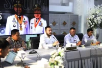 Wali Kota Padang Fadly Amran menerima kunjungan Kepala BWS Sumatera V, Naryo Widodo di Gedung Putih, Kompleks Rumah Dinas Wali Kota, Rabu (22/4/2026). (Foto: Prokopim Padang)