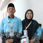 Wali Kota Bengkulu Dedy Wahyudi bersama istri di ruang tunggu BIM, Senin (27/4/2024). (Foto: Humas Kemenhaj Sumbar) 