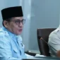 Wakil Menteri Agama Muhammad Syafi'i saat Rapat Koordinasi Penyelarasan Data Penerima Manfaat MBG. Rapat berlangsung di Kantor Badan Gizi Nasional, Jakarta, Kamis (23/4/2026). (Foto: Kemenag)
