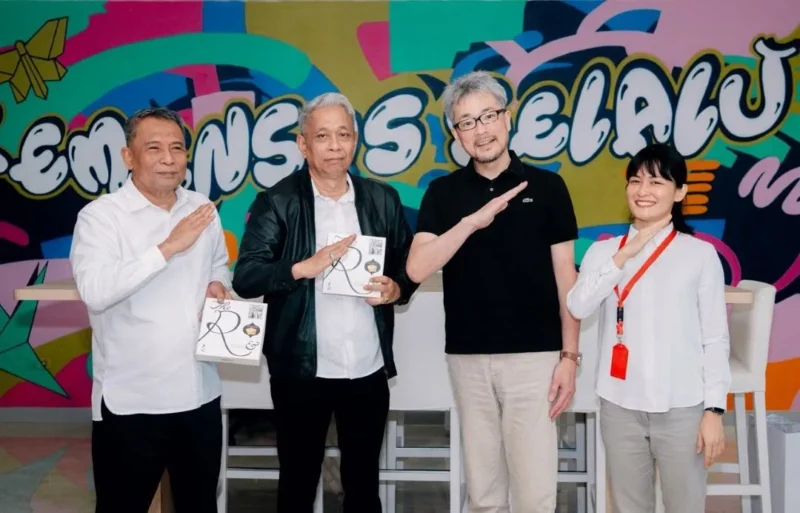 Wakil Menteri Sosial Agus Jabo Priyono saat menerima CEO Regiono Group, Nakashima Yasuharu, di Kantor Kemensos, Jakarta Pusat, Senin (13/4/2026). (Foto: Kemensos)