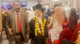 AKBP-STIE “KBP” Padang mewisuda sebanyak 256 lulusan di Pangeran Beach Hotel, Sabtu (23/5). (Foto: Ist)