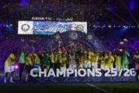 Al Nassr juara Liga Arab Saudi 2025/2026. (Foto: IG Al Nassr)