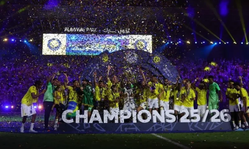 Al Nassr juara Liga Arab Saudi 2025/2026. (Foto: IG Al Nassr)