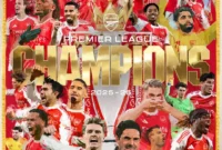 Arsenal resmi memastikan gelar juara Liga Inggris musim 2025/2026. (Foto: IG Arsenal)