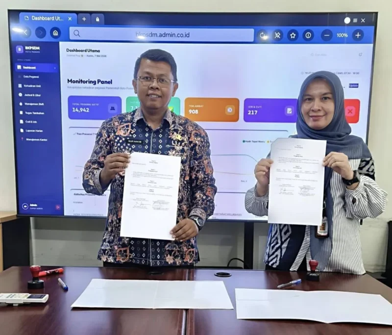 BKPSDM Padang resmi memegang akses Super Admin pada aplikasi Single Sign-On (SSO). (Foto: Diskominfo Padang)