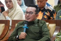 Bupati Tanah Datar Eka Putra bersama Forkopimda menggelar rapat koordinasi di Indojolito Batusangkar, Kamis (14/5/2026). (Foto: Prokopim Tanah Datar)