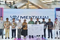 Bupati Kepulauan Mentawai, Rinto Wardana saat peluncuran city branding Kabupaten Kepulauan Mentawai di Jakarta, Kamis (7/5/2026). (Foto: Prokopim Mentawai)