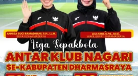 Pemkab Dharmasraya akan menggelar kompetisi sepakbola antar klub nagari bertajuk Dharmasraya Champions League (DCL) mulai 6 Juni 2026. (Foto: Diskominfo Dharmasraya)