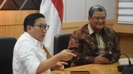 Direktur Jenderal Peternakan dan Kesehatan Hewan Kementan, Agung Suganda saat menerima kunjungan HPDKI di Jakarta, Selasa (5/5/2026). (Foto: Ditjen PKH Kementan)