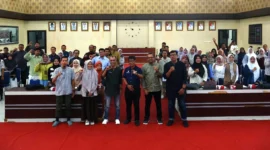 Diskominfo Payakumbuh menggelar Rapat Teknis Optimalisasi Penggunaan dan Pengelolaan Layanan Informasi Komunikasi Publik di Aula Josrizal Zain, Jumat (8/5/2025). (Foto: MC Payakumbuh)