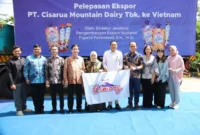 Pelepasan ekspor perdana yogurt Indonesia ke Vietnam. (Foto: Kemendag)