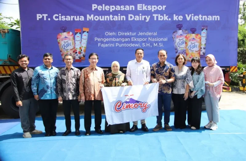 Pelepasan ekspor perdana yogurt Indonesia ke Vietnam. (Foto: Kemendag)