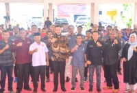Wali Kota Padang Fadly Amran menghadiri pelantikan Pengurus FOKSI Padang masa bakti 2026–2030 di Palanta Rumah Dinas Wali Kota Padang, Sabtu (2/5/2026). (Foto: Prokopim Padang)