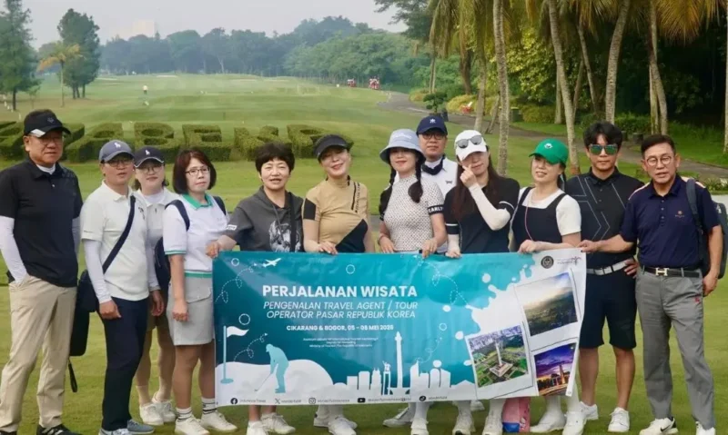 Kemenpar menggelar famtrip untuk mempromosikan destinasi wisata golf Indonesia ke pasar Republik Korea. (Foto: Kemenpar)