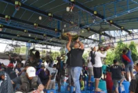 Festival Lomba Burung Berkicau dan Kuliner UMKM” di lapangan parkir kantor Kementerian Perdagangan, Minggu (3/5). (Foto: Kemendag)