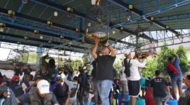 Festival Lomba Burung Berkicau dan Kuliner UMKM” di lapangan parkir kantor Kementerian Perdagangan, Minggu (3/5). (Foto: Kemendag)