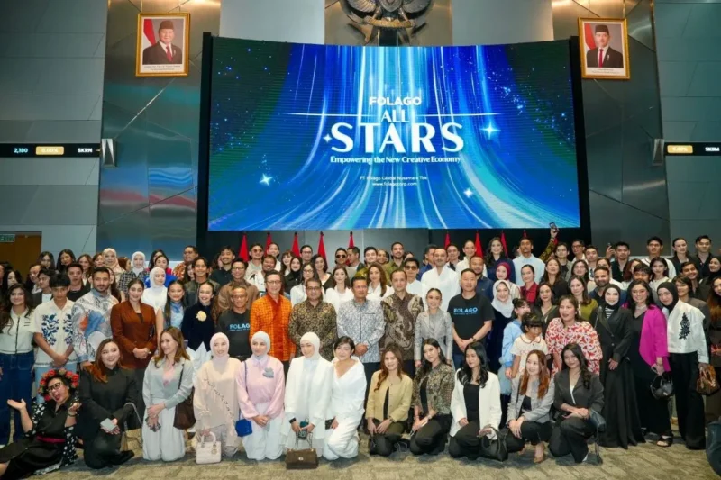 Menteri Ekonomi Kreatif, Teuku Riefky Harsya dalam acara Folago All Stars BEI, Jakarta, Senin (25/5/2026). (Foto: Kementerian Ekraf)