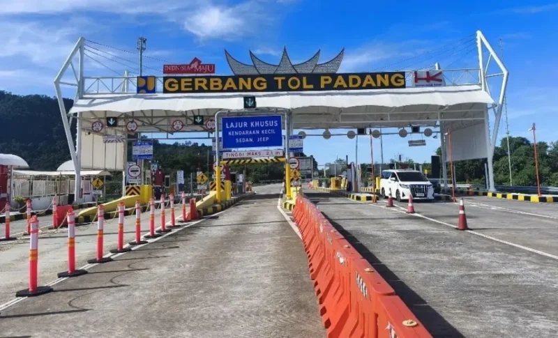 Gerbang Tol Padang–Sicincin. (Foto: Dok. Hutama Karya)