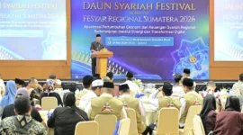 Gubernur Sumbar menghadiri DAUN Syariah Festival di Kantor Perwakilan Bank Indonesia Sumbar, Minggu (24/5/2026). (Foto: ADPSB)