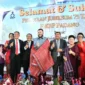 Wali Kota Padang Fadly Amran menghadiri Perayaan puncak Jubileum ke-75 HKBP Padang di Gereja HKBP Padang Ressort Sumatera Barat, Minggu (17/5/2026). (Foto: Pemko Padang)