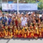 Wakil Wali Kota Padang, Maigus Nasir saat peringatan Hardiknas dan Hari Otonomi Daerah di Lapangan Apeksi Balai Kota Padang, Aia Pacah, Sabtu (2/5/2026). (Foto: Prokopim Padang)