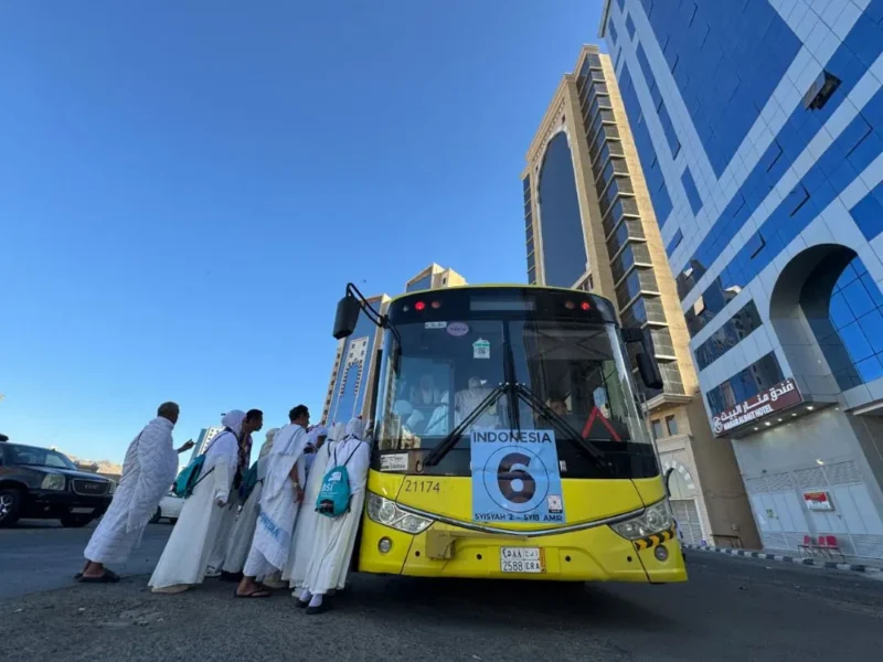 Memasuki hari ke-13 masa operasional haji, sebanyak 74.652 jemaah haji sudah berangkat ke Tanah Suci. (Foto: Kemenhaj)