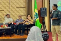Ketua LPPL Amping Parak, Haridman saat menyampaikan paparan. (Foto: Dok. LPPL)