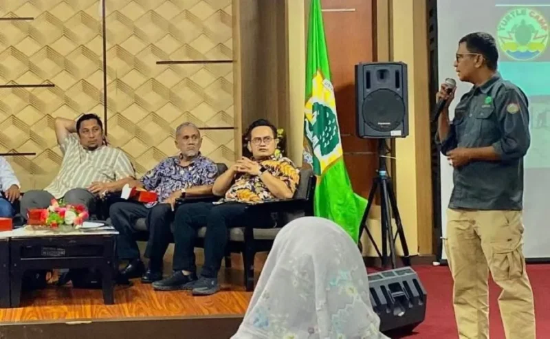 Ketua LPPL Amping Parak, Haridman saat menyampaikan paparan. (Foto: Dok. LPPL)