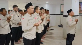 Istri petugas haji Supriadi wafat, PPIH Madinah gelar salat ghaib dan doa bersama. (Foto: Kemenhaj)