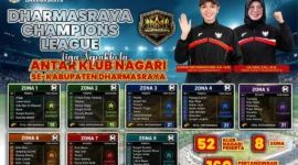 Panitia merilis jadwal lengkap pertandingan DCL 2026. (Foto: Diskominfo Dharmasraya)