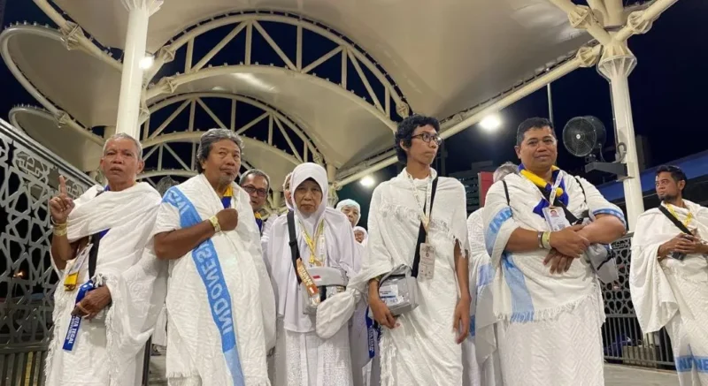 Jemaah haji akan bergerak ke Arafah besok. Pergerakan jemaah berlangsung dalam tiga trip yaitu pukul 07.00, 11.30 dan 16.30 waktu Arab Saudi. (Foto: Kemenhaj) 