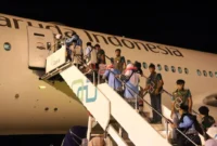 Hingga Kloter 10, petugas telah menerbangkan 3.913 jemaah Embarkasi Padang. (Foto: Humas Kemenhaj Sumbar)