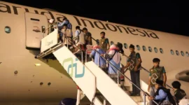 Hingga Kloter 10, petugas telah menerbangkan 3.913 jemaah Embarkasi Padang. (Foto: Humas Kemenhaj Sumbar)