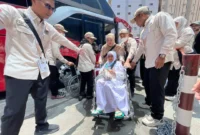 Kloter pertama jemaah haji Indonesia tiba di Makkah. (Foto: Kemenhaj)