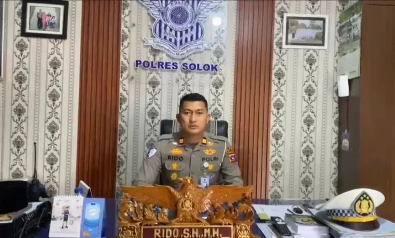 Kasat Lantas Polres Solok, Iptu Rido. (Foto: Satlantas Polres Solok)