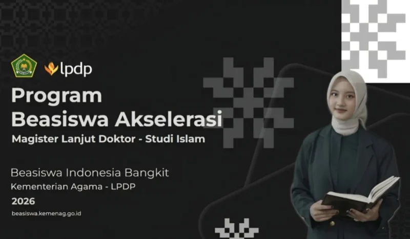 Kemenag Buka Beasiswa Indonesia Bangkit (BIB) 2026 Skema PMLD. (Foto: Kemenag)